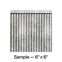 FASÄDE Rib Decorative Vinyl Backsplash Panel in Crosshatch Silver (6X6 Inch Sample)