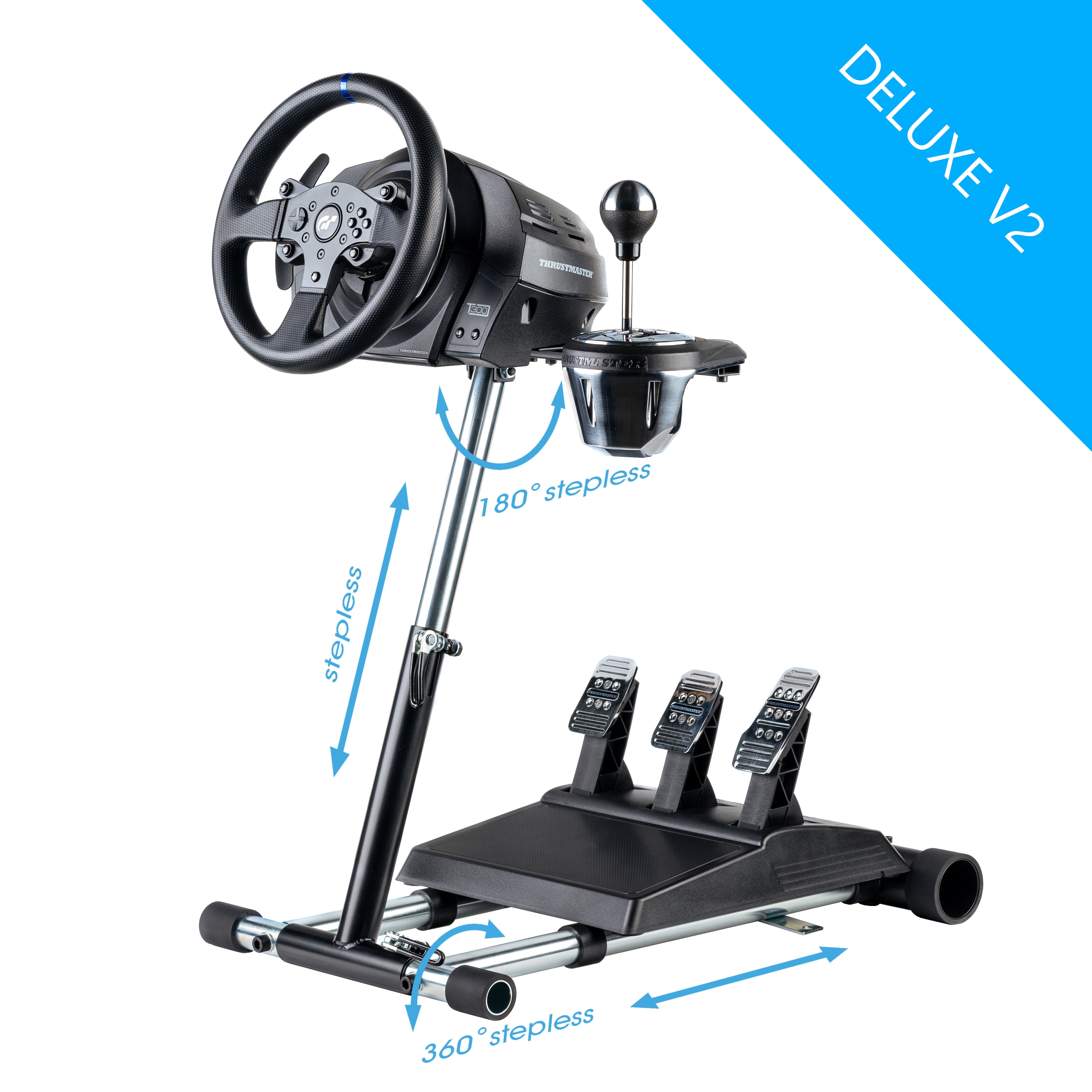 Wheel Stand Pro TX Deluxe V2 Racing Steering Wheelstand Compatible With Thrustmaster T300RS(PS4) One)TX Leather,T150 and TMX! Original V2. Wheel and Pedals Not included - Walmart.com