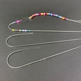 thumbnail image 4 of 4 Pieces Bead Needle Big Eye Beading Needle 15.5cm Metal Sewing Needle Threading Needle for Beads Large Collapsible, 4 of 8