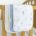 thumbnail image 6 of Crane Baby Muslin Baby Burp Cloths, Lightweight Absorbent Burp Cloth, Sea Life Jellyfish, Set of 3, 7” x 20”, Newborn Baby Essentials, Burp Cloths Baby Boy, Burp Cloths Baby Girl, Newborn Essentials, 6 of 7