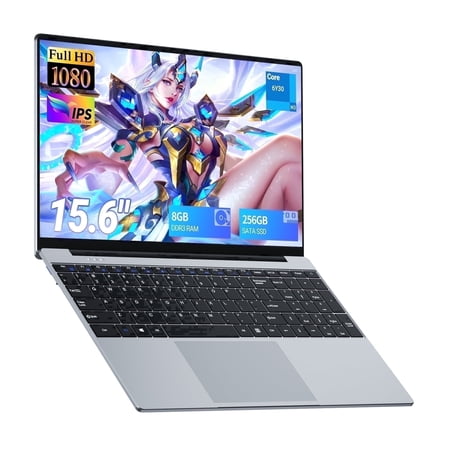 DUNHOO 2026 New 15.6 Inch Laptop Computer,8GB RAM,256GB SSD,M3 Processor(Beat N4020 up to 2.2 GHz),Windows 11 Pro,Warranty,Wifi 5