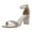 Beige, variant on Bandolino Womens Armory Metallic Open Toe Dress Sandals