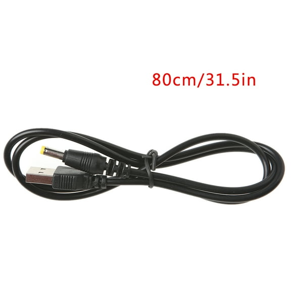 USB Male To 4.0x1.7mm 5V DC Barrel Jack Power Supply Cable Connector Charge Cord