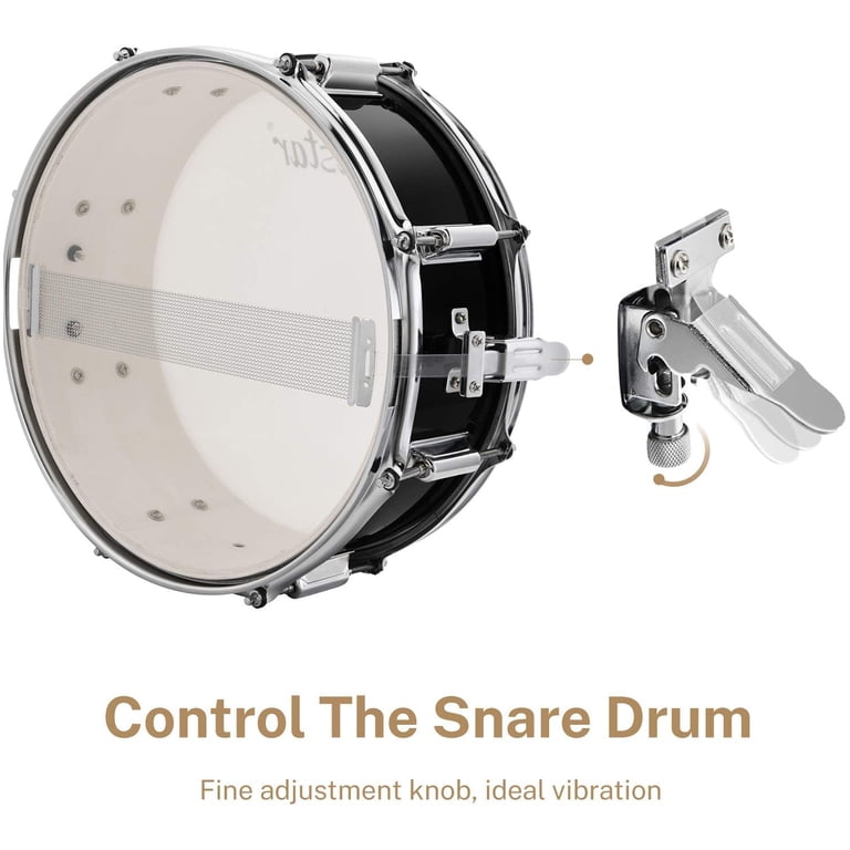Eastar 5-Piece Full-Size Drum Set for Beginners, Black photo 6