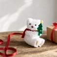 thumbnail image 6 of Plush Christmas Bear Hanging Ornament,Soft Stuffed Holiday Pendant with Hanging Loop,Indoor & Outdoor Decor for Christmas Tree,Front Door,Mall Scene And Seasonal Gift Selection, 6 of 8