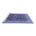 thumbnail image 2 of Ahgly Company Machine Washable Indoor Round Oriental Blue Industrial Area Rugs, 7' Round, 2 of 4