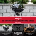 thumbnail image 7 of Char-Griller 22 inch Kettle Grill | Charcoal Grill | Black Portable Outdoor BBQ Grill with Lid, 7 of 7