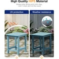 thumbnail image 5 of WINSOON Small Outside Adirondack Square Side Table,Single Layer - Blue, 5 of 7