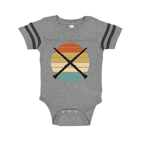 

Inktastic Clarinet Music Gift Retro Marching Band Gift Baby Boy or Baby Girl Bodysuit