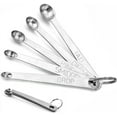 thumbnail image 1 of Mini Measuring Spoons Mini Stainless Steel Spoon Metal Mini Measuring Cups Set Fits in Spice Jar (5Pcs/Set), 1 of 5