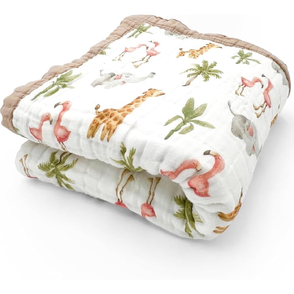 Colcha de muselina de algodón orgánico Blanket Natchiketa para niños pequeños