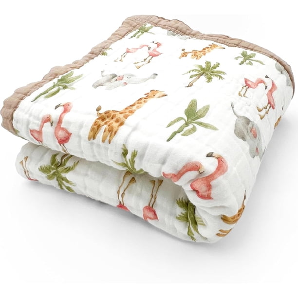 Colcha de muselina de algodón orgánico Blanket Natchiketa para niños pequeños