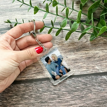 Double-sided Custom Keychain, Personalized Custom Photo/Date/Name/Word ...