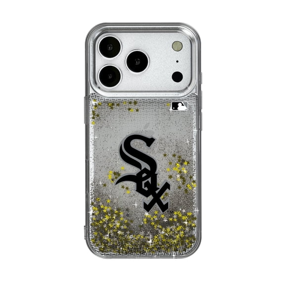 Chicago White Sox Linen Logo iPhone Glitter Case