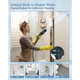 thumbnail image 5 of Dual Handheld Shower  Combo, 2-in-1 Rain Shower Heads System 8 Inch Rainfall Shower  and 10 Modes High  Hand Held Showerhead with Built-in Power Wash, 5 of 7