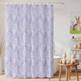 thumbnail image 6 of Shower Curtain Light Purple Lavender Silhouette Shower Curtains for Bathroom Decor, Waterproof Polyester Shower Curtain Set with Hooks, Extra Long 72" x 78" Spring Plant, 6 of 9