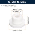 thumbnail image 3 of Unique Bargains 10 Pcs White Plug Holes, T16 Rubber Button Plug for 15mm/0.59' Hole, 3 of 6
