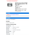 thumbnail image 2 of High Beam and Low Beam Headlight Bulb - Compatible with 1981 - 1993 Dodge D150 1982 1983 1984 1985 1986 1987 1988 1989 1990 1991 1992, 2 of 2