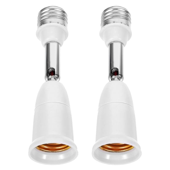 4pcs Light Bulb Socket Extender Bendable Light Socket Adapter Light Bulb Adapter(E27-E27)