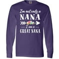 thumbnail image 3 of Inktastic I'm Not Only a Nana I'm a Great Nana with Flowers Long Sleeve T-Shirt, 3 of 5