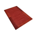 thumbnail image 6 of RUGSOTIC CARPETS HAND KNOTTED WOOL AREA RUGS - 6'7''x9'10'', Rectangle, Light Red, Contemporary Modern Design, High Pile Thick Handmade Anti Skid Area Rugs for Living Room, Bed Room (T00205), 6 of 6