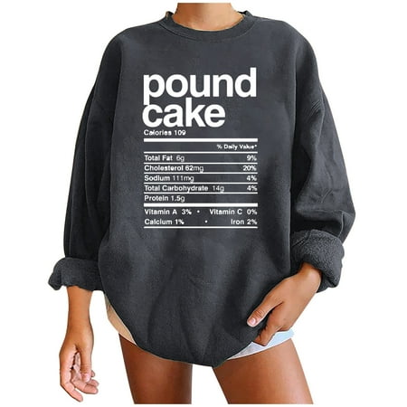 

Honeeladyy Sales Online Women s Vintage Funny Loose Long Sleeve O-Neck Shift Printed Sweatshirt