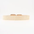 thumbnail image 4 of Defitshape Women's 3 Pack Metal Braided Belt Fashion Holeless Buckle Braided Raffia Summer Web Belt Black Beige Coffee X-Small-Large, 4 of 5