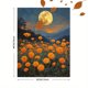 thumbnail image 3 of Qisvanset Framed Canvas Wall Art 12x16 Inch Full Moon Golden Marigold Night Floral Art, 3 of 5