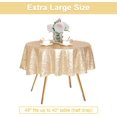 thumbnail image 3 of GFDYREE Sequin Tablecloth, Table Topper, Tree Skirt, Round, 48", Light Gold, 3 of 5