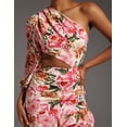 thumbnail image 5 of Vestido romántico de boda Tsukko con estampado floral de un solo hombro, 5 of 5