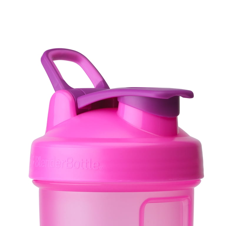 BlenderBottle Classic 24oz Shaker Cup with Flip-Top, Pink photo 6