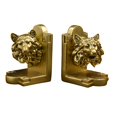 thumbnail image 1 of Sujetalibros Decorativos para Estante, Sujetalibros, Organizador de Libros, Decoración Del Hogar, Estatuilla de Animales, Sujetalibros de Resina, para Lobo, 1 of 9