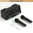 thumbnail image 4 of VIPQV Karaoke Machine, Portable Bluetooth Speaker with 2 Wireless Microphones for Adults & Kids, Singing Machine for Party and Celebration, Supports Bluetooth/USB/AUX and PC Connected, 4 of 7