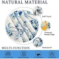 thumbnail image 5 of Oval Floral Tablecloth, Blue Yellow French Country Tablecloth 60 x 102, Wrinkle Resistant and Washable Floral Table Cloths,Perfect for Kitchen Dinner,Family Gathering,Holiday Dining Room Table, 5 of 6