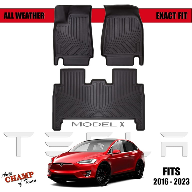 All Weather Floor Mats Tesla Model X 5/6/7 Seater 20212023, 51 OFF