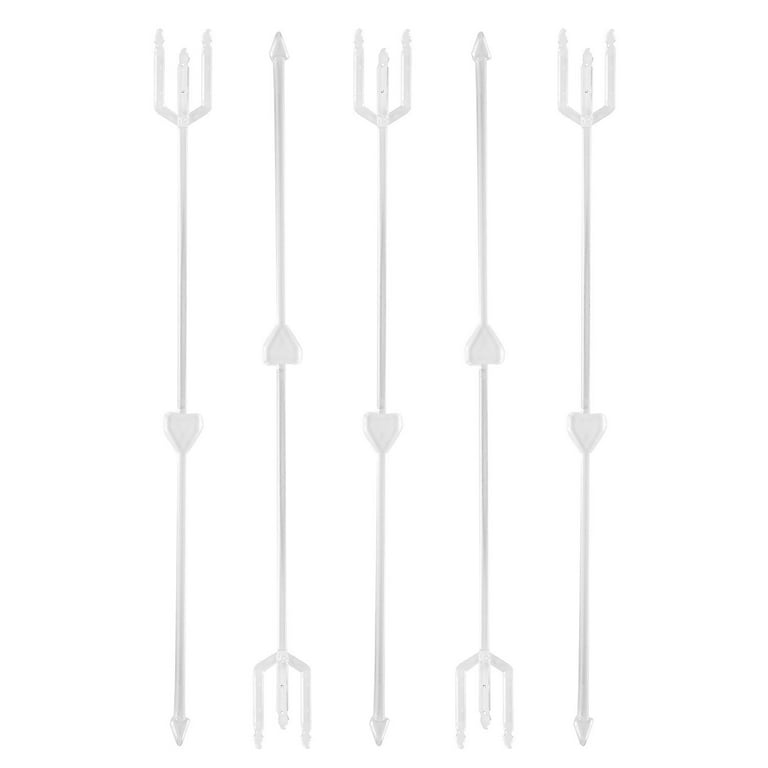  Hohopeti 100pcs Three-pronged Flower Arrangement Flower Sticks  Clear Flower Floral Picks Name Holder Picks Place Holder Ornament Display  Stand Cards Pick Wedding Office Plastic Receptacle : Arts, Crafts & Sewing