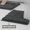 thumbnail image 3 of MK Gdledy Anti Slip and Waterproof U-shaped Floor Mat, Suitable for Toilet, Bathroom and Shower Areas,1piece:20"X20"，Dark Purple, 3 of 7