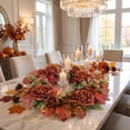 thumbnail image 5 of Artificial Sunflower Pumpkin Berry Wreath, Thanksgiving Halloween Party Table Decor, Front Door Indoor Wall Hanging Window Decoration, 5 of 6