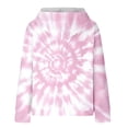 thumbnail image 4 of Économies d'Automne! srobpty Chandail en Molleton à Manches Longues pour Femmes, Chandails en Molleton Décontractés à Manches Longues Col Rond Blouse Unie avec Capuche et Poche Rose, P, 4 of 4