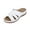 White_034, variant on Domuza Womens Orthopedic Sandals Slip on Non Slip Arch Support Flat Wedge Sandals Breathable Beach Slippers 2026 Comfortable Orthopedic Shoes Brown 6.5(EU-37)
