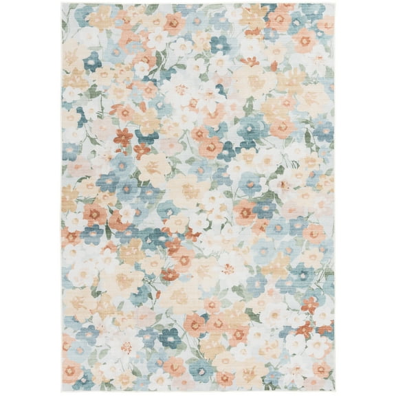 Mainstays 5'x7' Washable Floral Cluster Indoor Area Rug