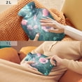 thumbnail image 6 of 2L Hot Water Bottle with Soft Velvet Cover PVC Hot Water Bag for Pain Relief Long-Lasting Warmth Surreal Garden, 6 of 8