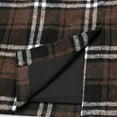 thumbnail image 4 of HAJWOH Womens Knee Length Elastic Waist Stretchy Bodycon Plaid Business Pencil Skirt Coffee L, 4 of 4