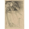 thumbnail image 2 of James Abbott McNeill Whistler 11x14 Gold Ornate Wood Frame and Double Matted Museum Art Print Titled - Weary (1863), 2 of 4
