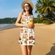 thumbnail image 3 of Balery Fall Farm Pumpkin Vestidos de verano para mujer con estampado: vestido holgado sin mangas, vestido playero informal y cómodo para días calurosos., 3 of 7