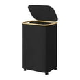 thumbnail image 4 of Cesto de ropa sucia con ruedas Gloria organizador plegable para lavandería Negro, 4 of 9