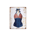 thumbnail image 1 of Maillot de Bain Vintage Décoration Murale en Métal, 1 of 1