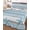 Blue, White, variant on Quilt King Size Bedding Set, Blue Coastal Reversible Summer Quilt 3 Pieces, Retro Summer Beach Nautical Starfish Lightweight Bedspreads Coverlets with 2 Pillow Shams for All Seasons