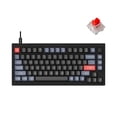 thumbnail image 1 of Keychron V1 Clavier Mécanique Filaire à 75 % Qmk/Via Programmable, Commutateurs Rouges à Commutation à Chaud Compatibles avec Mac Windows Linux - Noir Carbone, 1 of 5