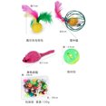 thumbnail image 3 of Bingirl 24 Pcs/set Bell Ball Set Cat Toy Combination Bell Ball+ Feather Toy, 3 of 9